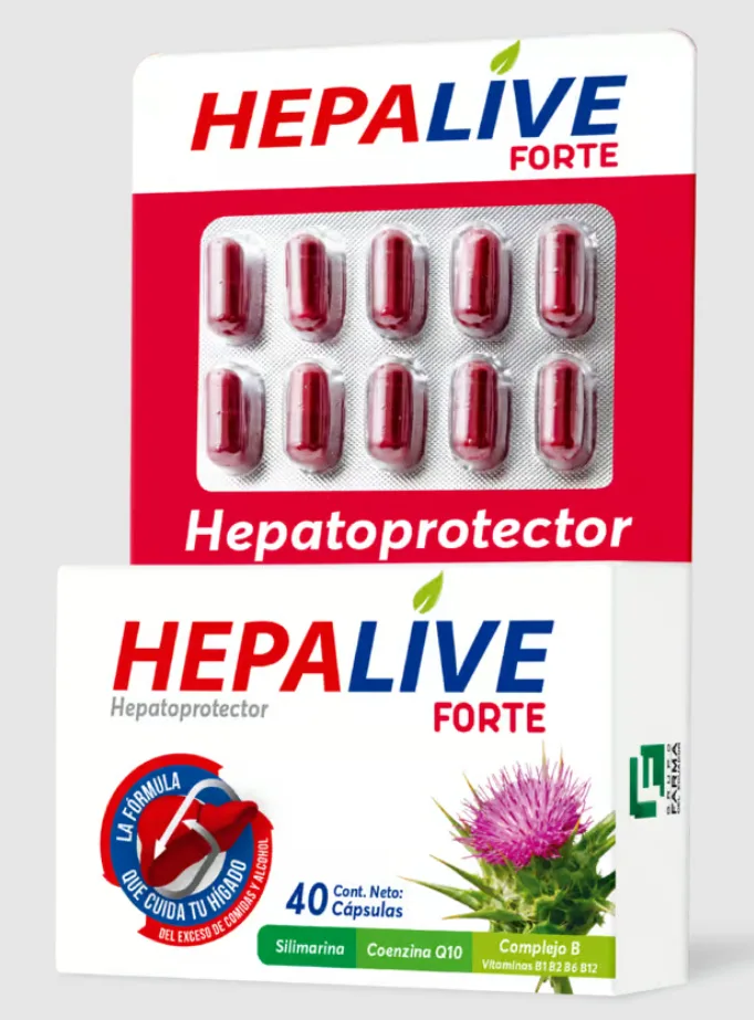 HepaLive Forte - 40 capsules x 165 mg