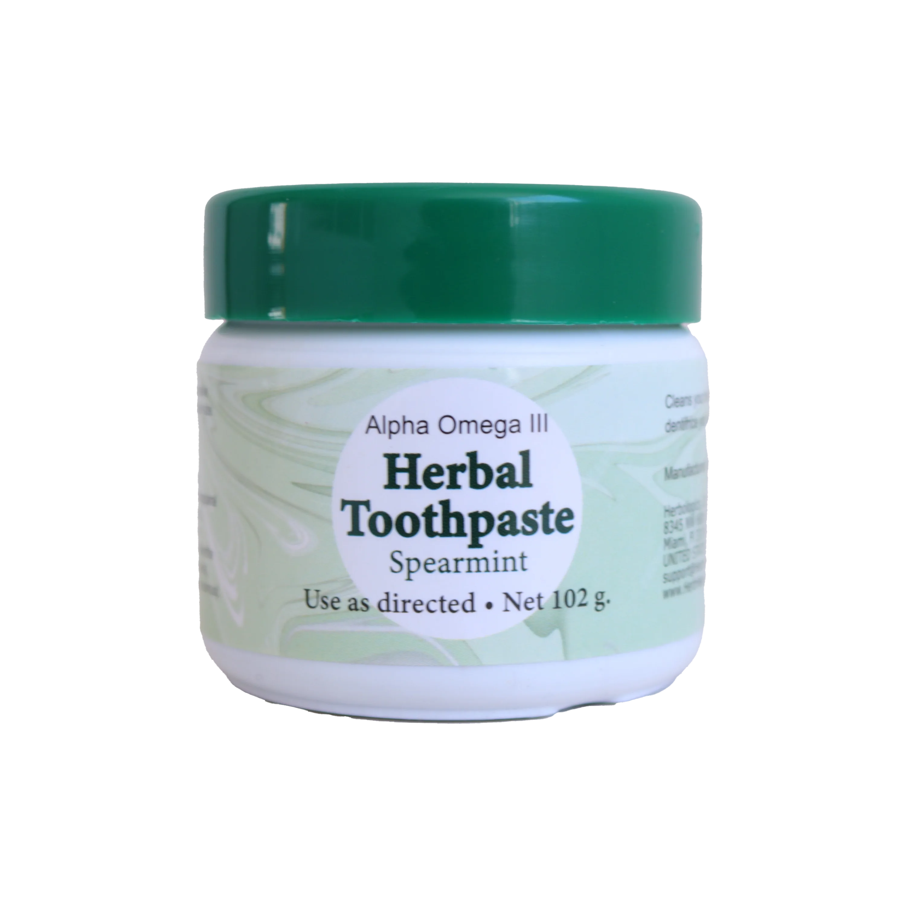 AO III Herbal Toothpaste - Spearmint (102g)