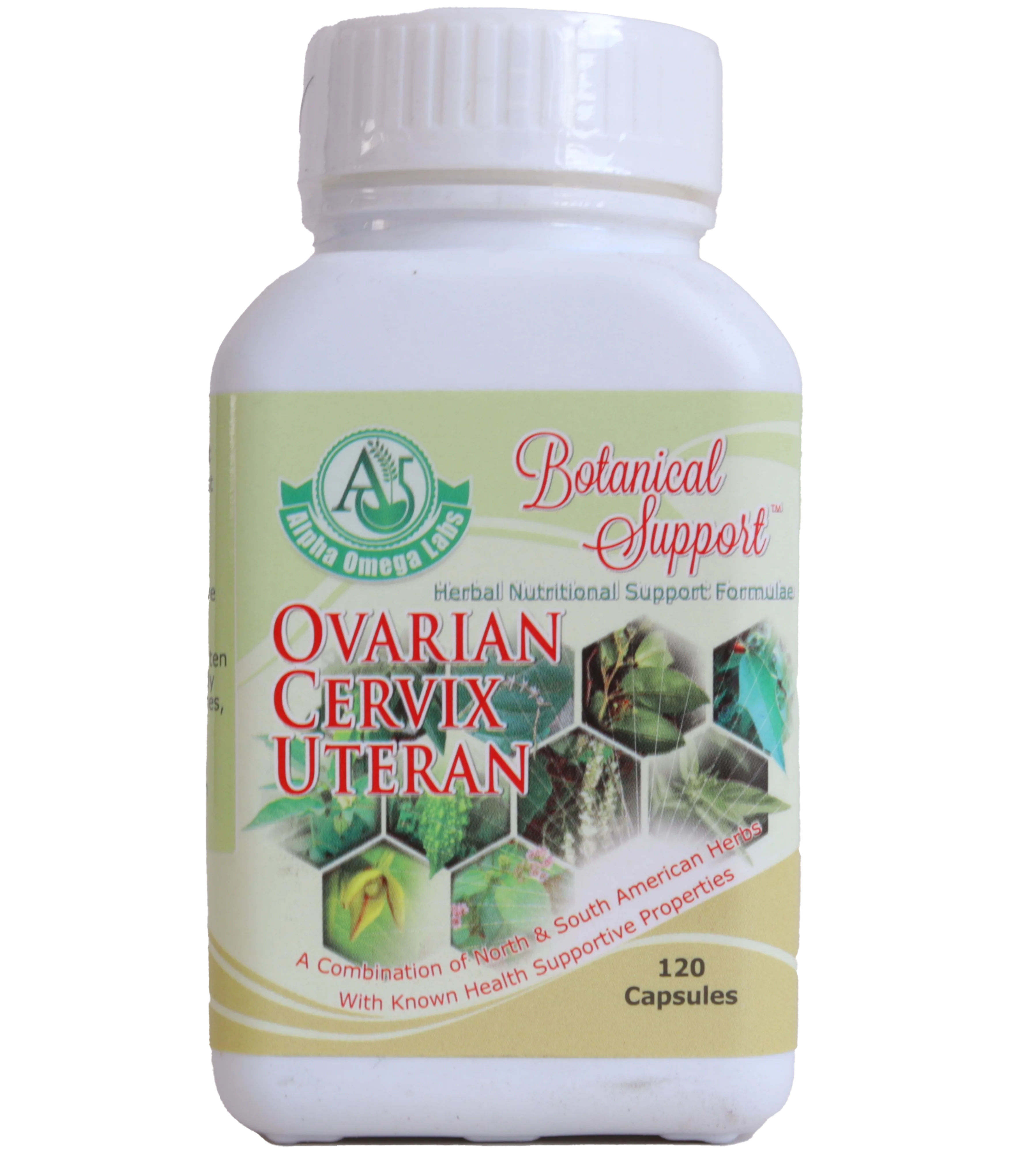 Botanical Support - Ovarian/Cervical/Uteran - 120 Capsules x 500mg