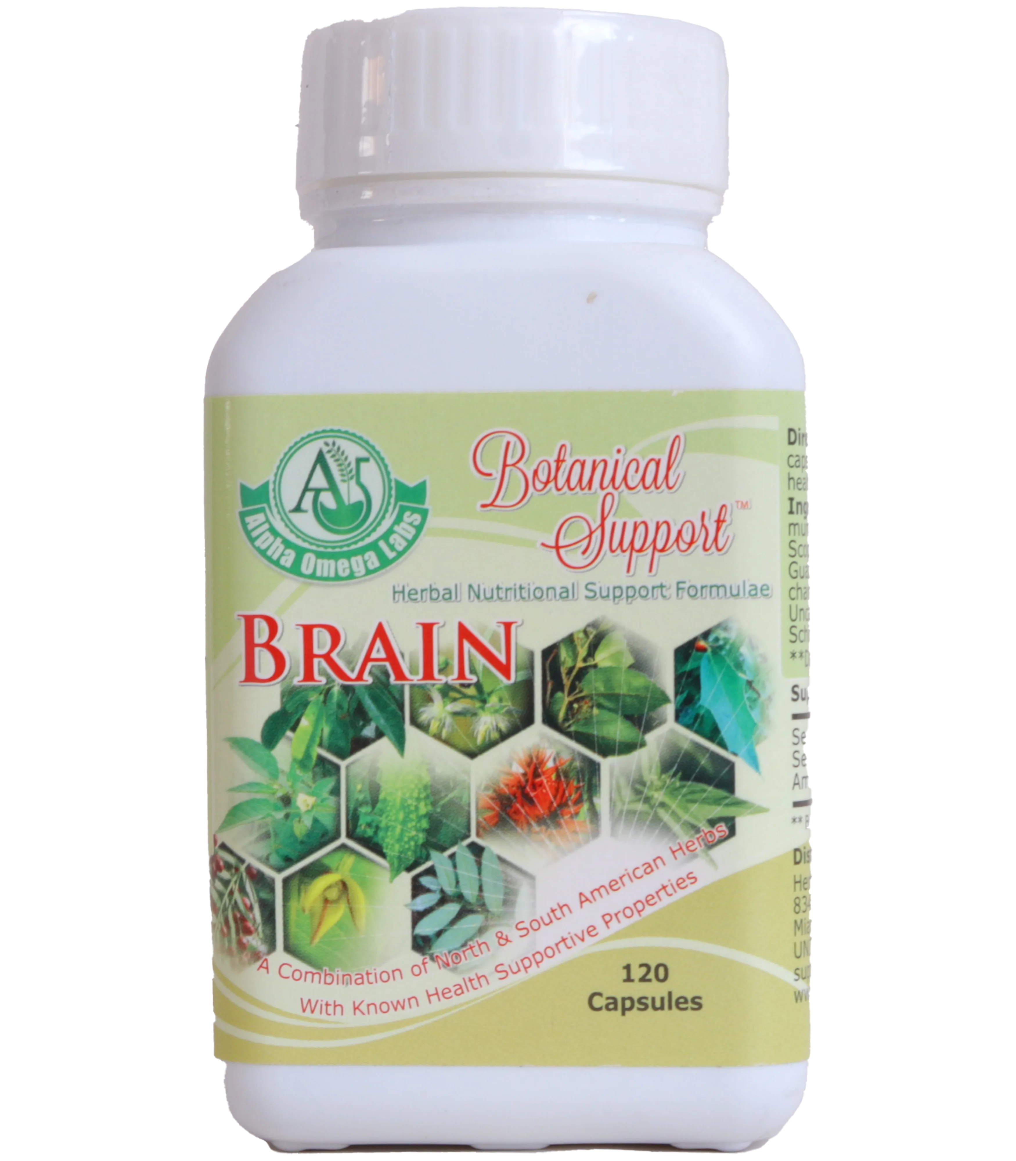 Botanical Support - Brain - 120 Capsules x 500mg